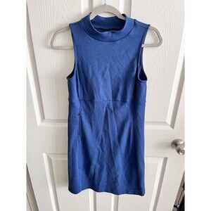 TITLE NINE Midi Dress Womens Small Sleeveless Blue/Red Activewear Tennis Golf